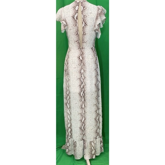 NWT Sans Souci Flutter Sleeve Maxi Dress - Picture 3 of 7